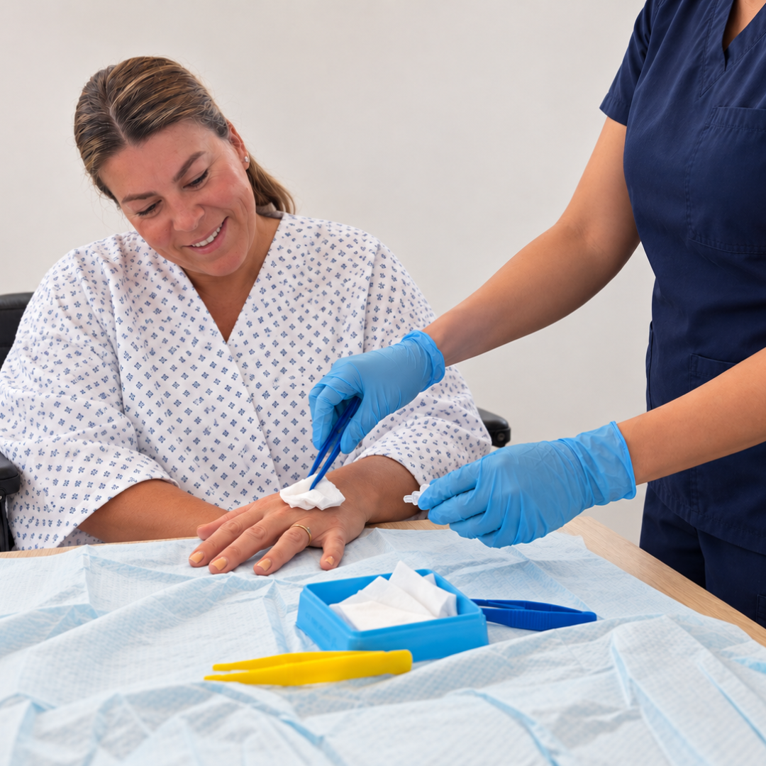 Nursing pic 3 - hand dressing