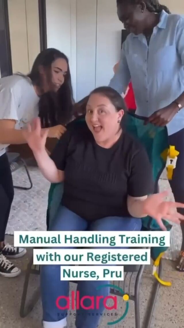 Come along to Manual Handling training at Allara! 💪

Ensuring the safety of our participants is our utmost priority, and we couldn't have asked for a better guide than Nurse Pru to turn our annual manual handling training into an engaging and enjoyable experience! Thank you, Pru, for making safety both informative and fun!

#SupportedIndependentliving #NDIS #NDISparticipants #DisabilityAwareness #AllaraSupportServices #DisabilitySupport #NDISprovider #CommunityParticipation #iLoveNDIS #SupportCoordinator #WesternSydney #Wollongong