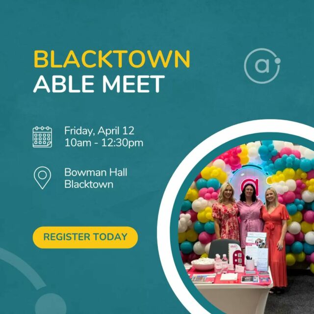 We’re thrilled to be attending the Blacktown Able Meet this Friday! A great gathering for NDIS providers, support workers and families to connect in a mini-expo style. We’re looking forward to networking, learning and collaborating 🌟

#SupportedIndependentliving #NDIS #NDISparticipants #SupportWorkers #SDAapartments #AbleMeet