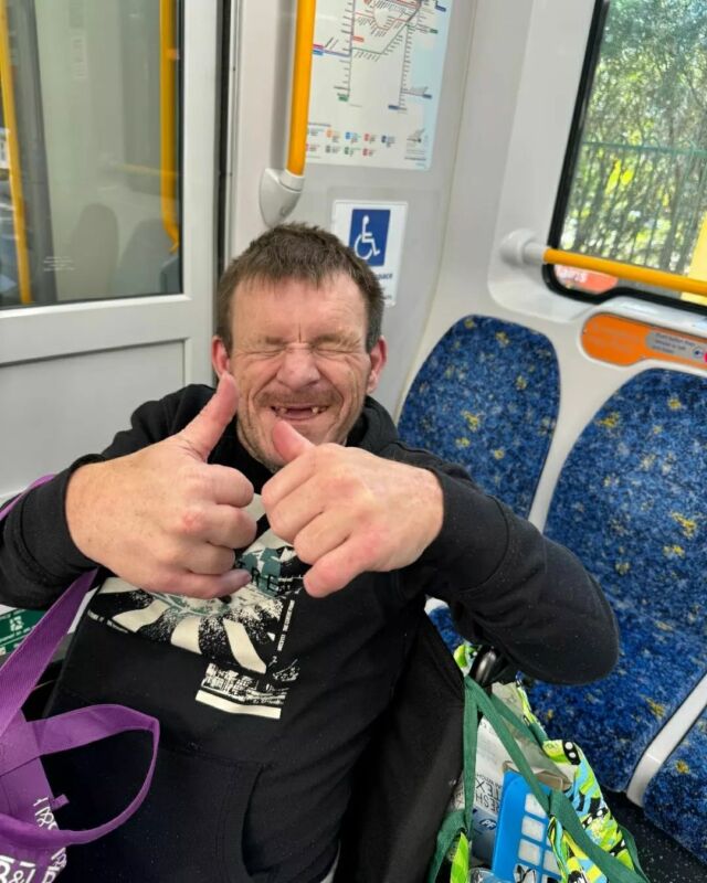 It's two big thumbs up from Rob as he enjoys riding the trains and visiting the shops. A smile is worth a thousand words 😄 

#DisabilityAwareness #AllaraSupportServices #DisabilitySupport #NDISprovider #CommunityParticipation #sydneytrains #acessibletransport #daytrip #travel #train