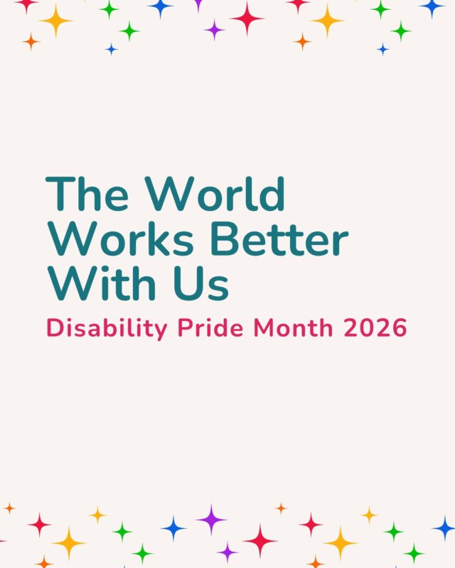 July is Disability Pride Month, a time to celebrate the strengths, achievements and lived experiences of people with disability, while recognising the importance of inclusion, accessibility and belonging.
 
This year's theme, "The World Works Better With Us," reminds us that when people with disability are empowered to participate, contribute and thrive, our communities are stronger because of it. 🌈
 
At Allara Support Services, we're proud to support people to live the life they choose. We're committed to creating inclusive environments where every person feels respected, valued and empowered to reach their goals.
 
This month, take a moment to learn, listen and celebrate the diversity that makes our communities stronger.
 
Happy Disability Pride Month. ✨
 
#DisabilityPrideMonth #TheWorldWorksBetterWithUs #InclusionMatters #DisabilityPride #AllaraSupportServices