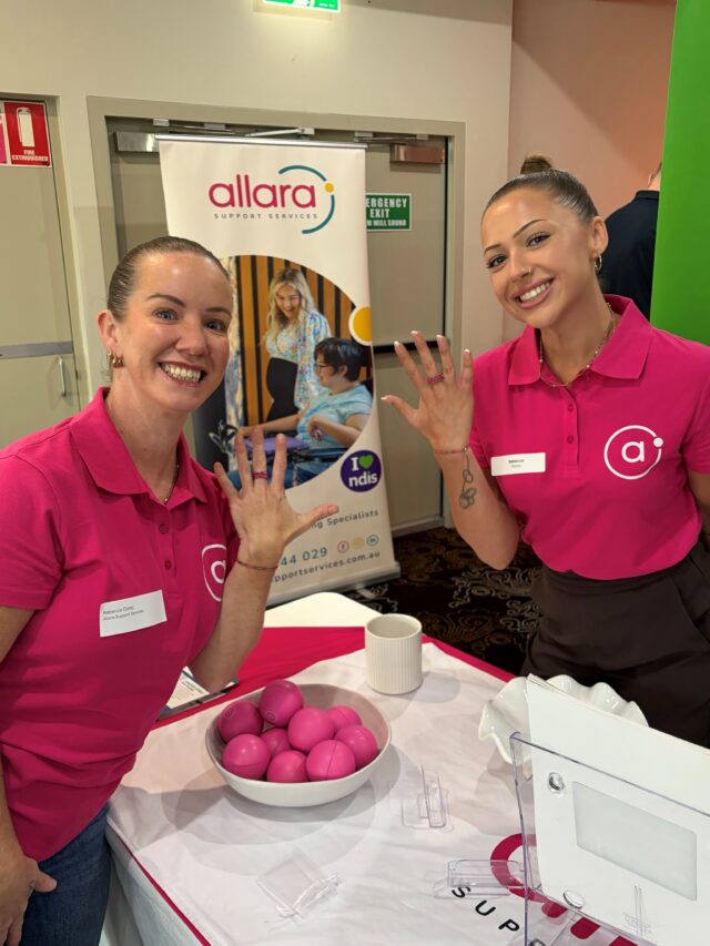 Our Participant Success Managers, Rebecca Quayle and Rebecca Carey, had a wonderful time representing Allara at ABLE+’s 3rd birthday networking event in Mt Druitt. It was a great morning filled with meaningful conversations, new connections and plenty of community spirit.
 
The Becs enjoyed connecting with local organisations and community professionals and sharing more about Allara and the support and opportunities available across Western Sydney.
 
If you see either of them out and about at future events, don’t forget to say hi!