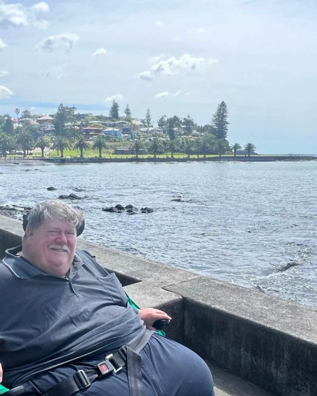 Sun, sea, and smiles on Dave’s day out in Wollongong 🌊 What’s your favourite way to unwind?

#SupportedIndependentliving #NDIS #NDISparticipants #SILliving #Wollongong