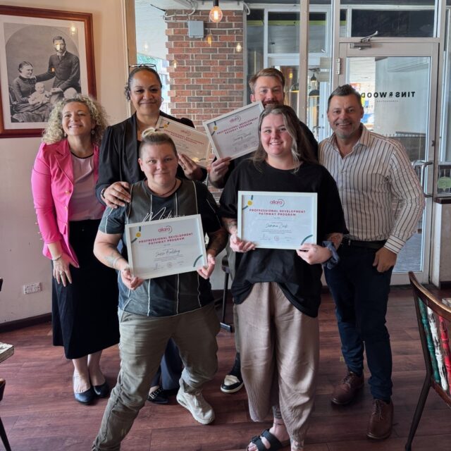 Big congrats to the graduates of our very first Leadership Development Pathway!

This monthly program is all about levelling up - with full-day training led by our Senior Leadership Team across topics like SIL Management, compliance, leadership, systems, and more. It’s designed to empower our team with the skills to grow in their roles and lead with confidence.

At Allara, we empower and inspire potential - and this is just the beginning. 💙