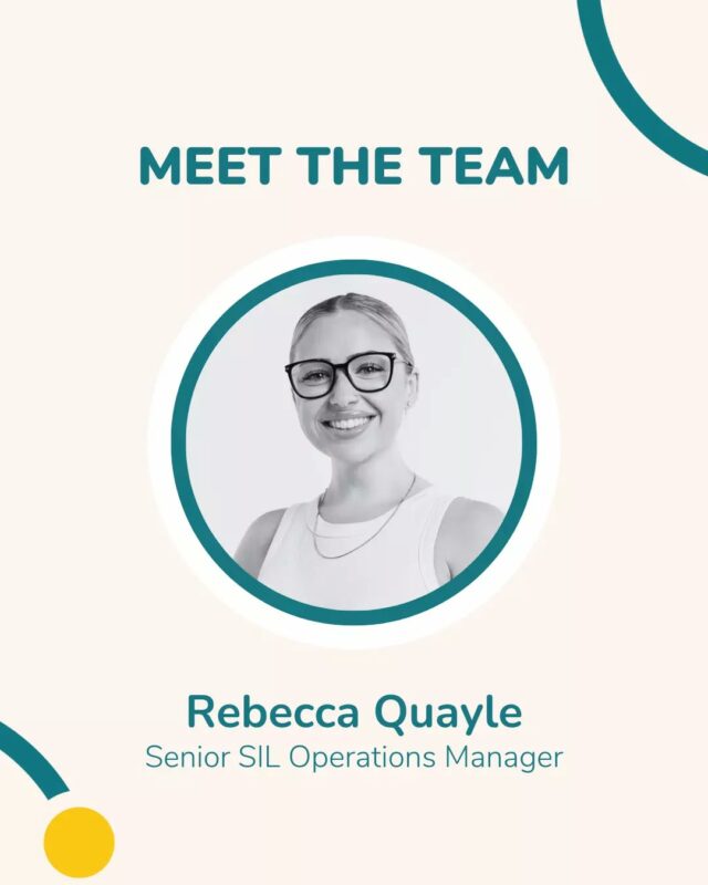 Meet Rebecca: A driving force behind our service excellence 💫

As our Senior SIL Operations Manager, Rebecca ensures that we continuously enhance our services to meet the evolving needs of our participants. Her passion for improvement and dedication to exceptional service delivery keeps Allara moving forward.

Give a 🙋‍♀️ in the comments to show Rebecca some appreciation!

#AllaraSupportServices
#DisabilitySupport
#NDIS